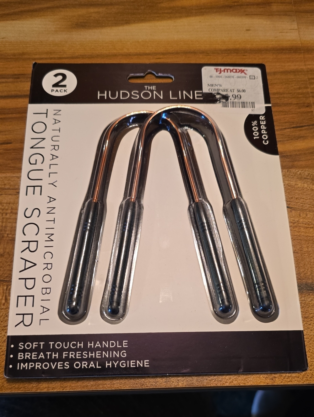 Copper Tongue Scraper - 2 Pack, Silver/Copper
